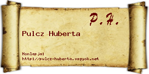 Pulcz Huberta névjegykártya